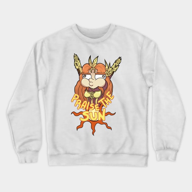 Praise The Sun Crewneck Sweatshirt by AllKindsOfYES